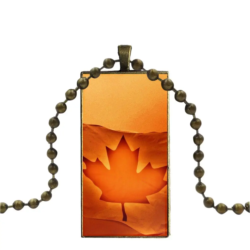 Канадский национальный флаг эмблема кленовый лист для свадьбы модный стеклянный