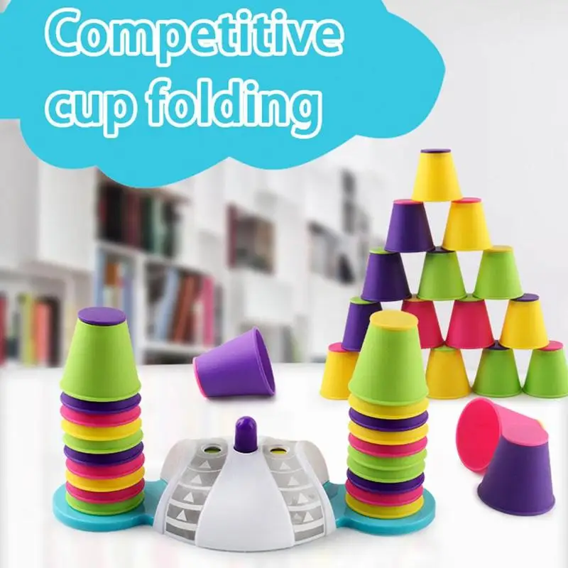 

Stacking Cup Group Toy With 32 Cups And Game 2 Children Educational Player Toys Plastic Arena 1 M9V2 Rainbow Color