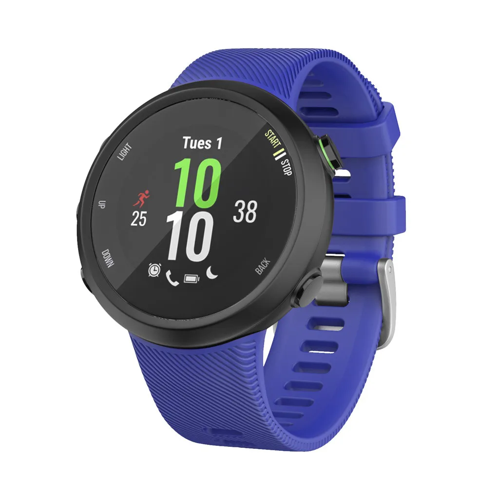 Для Garmin Forerunner 45 45S спортивный мягкий силиконовый сменный ремешок для наручных часов Смарт-часы носимые Аксессуары#1019