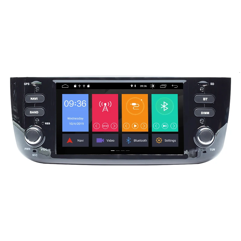 Автомобильный DVD-плеер на Android 10 с GPS для FIAT LINEA PUNTO EVO Авторадио стерео BT Wi-Fi