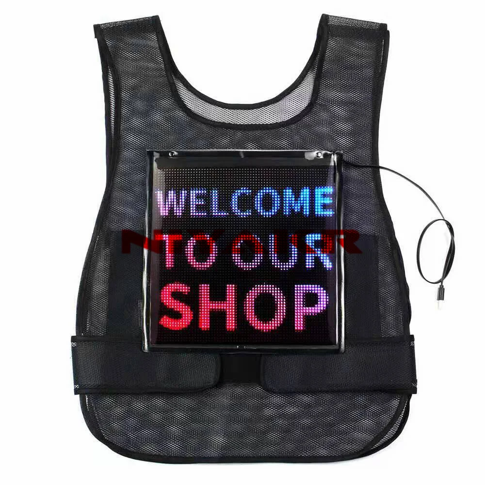 Цветной светодиодный рюкзак Динамический экран дисплей 3D умный |