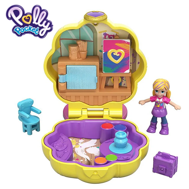 GCN10 Polly Pocket Kid Toys Teeny Tot Nursery Collection Funny Theme Mini Cute Doll Toy With Beauriful Box FRY29 Gift Carry On Dolls - Цвет: GCN10