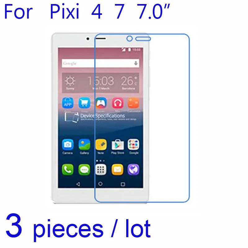 3 шт./лот Защитные пленки для планшетов Alcatel Pixi 4 7 0 дюймов мягкие