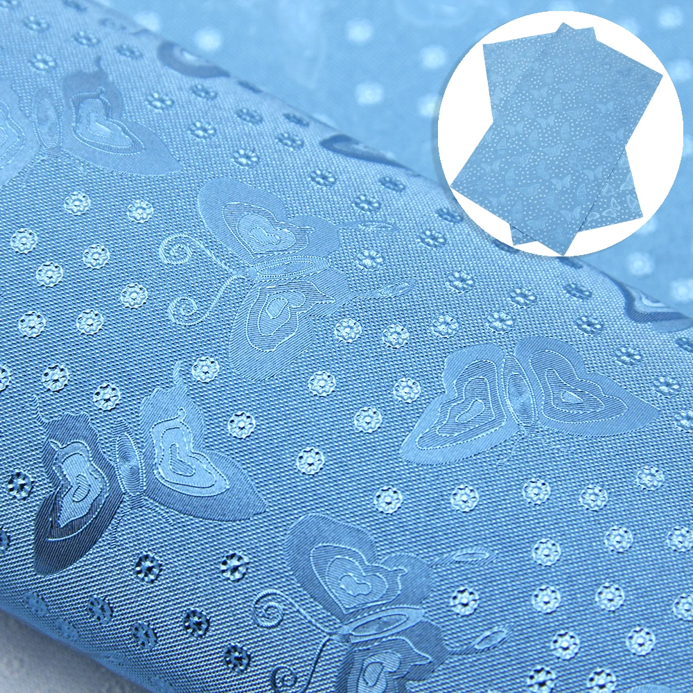 20*33 см тканевые листы из искусственной кожи в горошек с бабочкой для изготовления