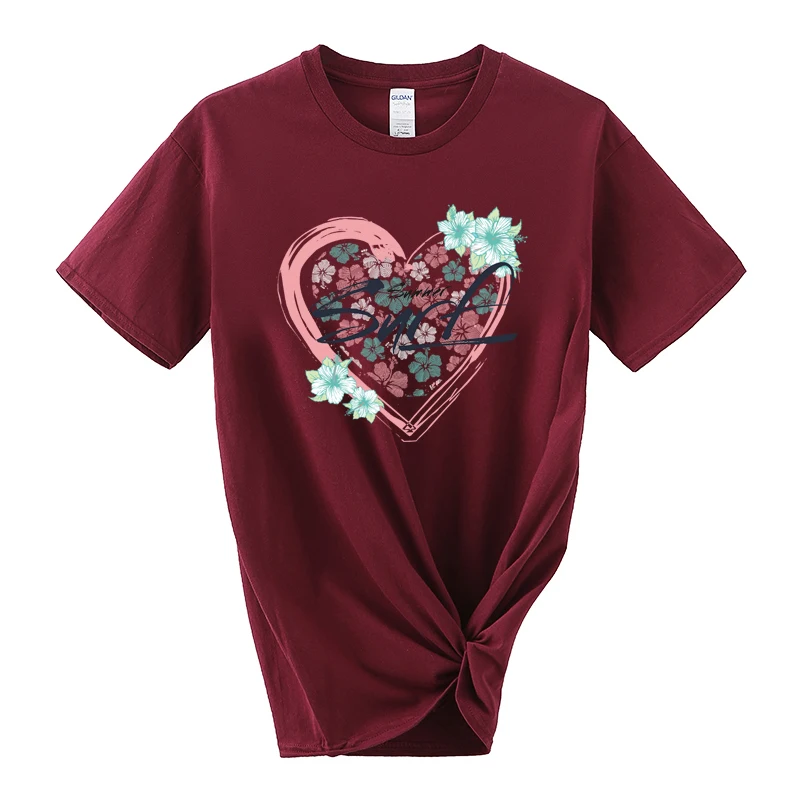 Женская летняя футболка с круглым вырезом и коротким рукавом | одежда