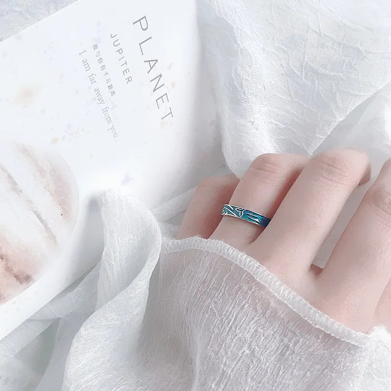 Женское Винтажное кольцо из серебра 925 пробы с градиентом | Украшения и