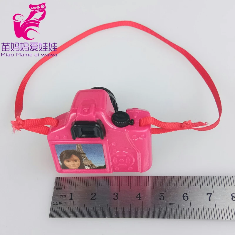 doll camera Детская кукла одеяло 18 дюймов американская кукла ковер аксессуары еда кулинарный набор кукла камера девочка подарок на год - Цвет: doll camera