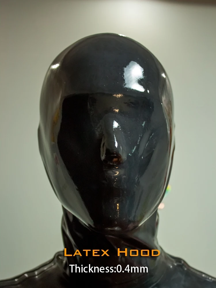 (FErubber 04) 100% натуральный каучук латекс цельный головной убор SM Фетиш кросс костюм