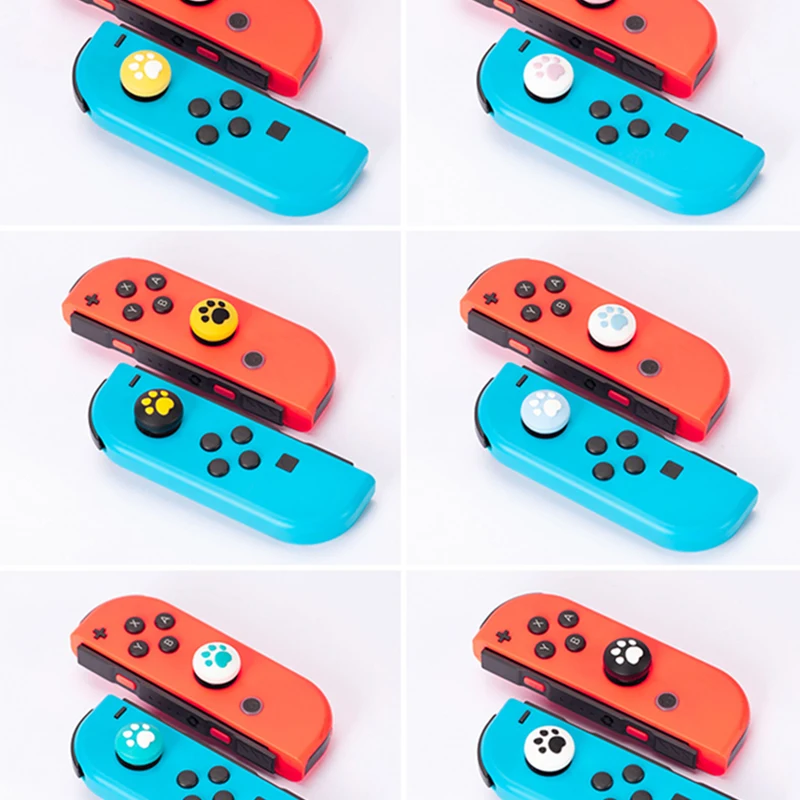 4 шт. противоскользящие силиконовые ручки с кошачьей лапой для большого пальца