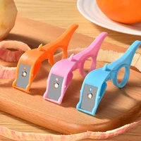 1pc fruit peeler plastic fruit slicer multifunctional cutter orange peeler vegetable peeler portable kitchen tools accessories