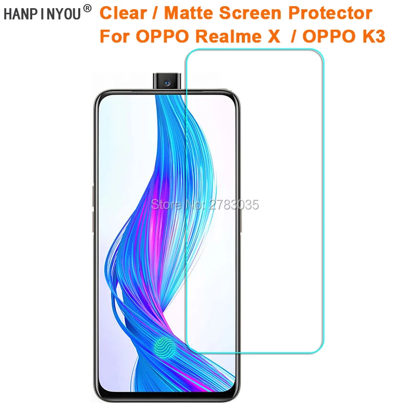 Для OPPO Realme X RMX1901 / K3 прозрачная глянцевая/Антибликовая матовая защитная пленка