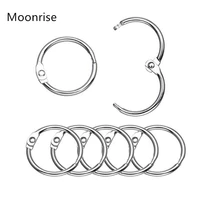 20 88mm nickel plated book rings loose leaf binder ring key chain key assorted size