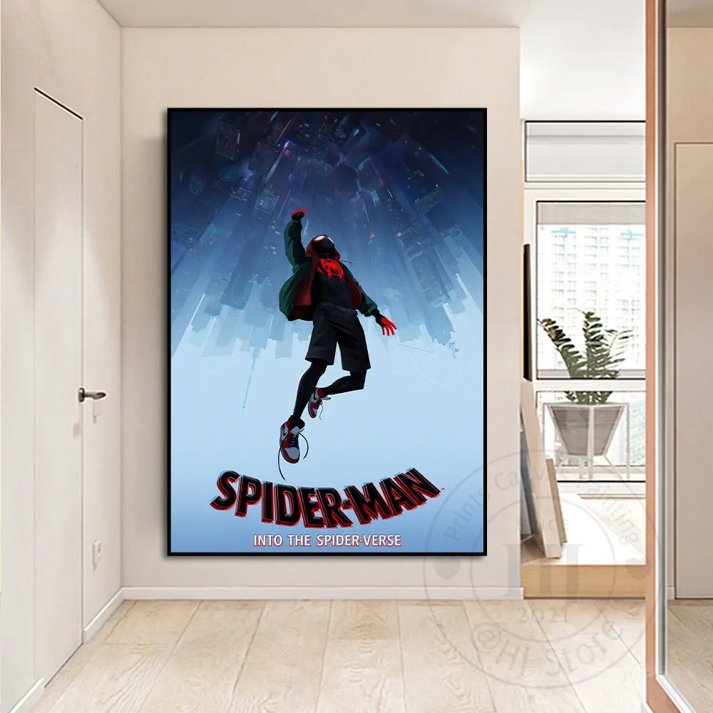 

Luxury Marvel Art Fashion Spiderman Wall Art Poster And Prints Cartoon Pictures On Canvas Painting For Living Room Decoration