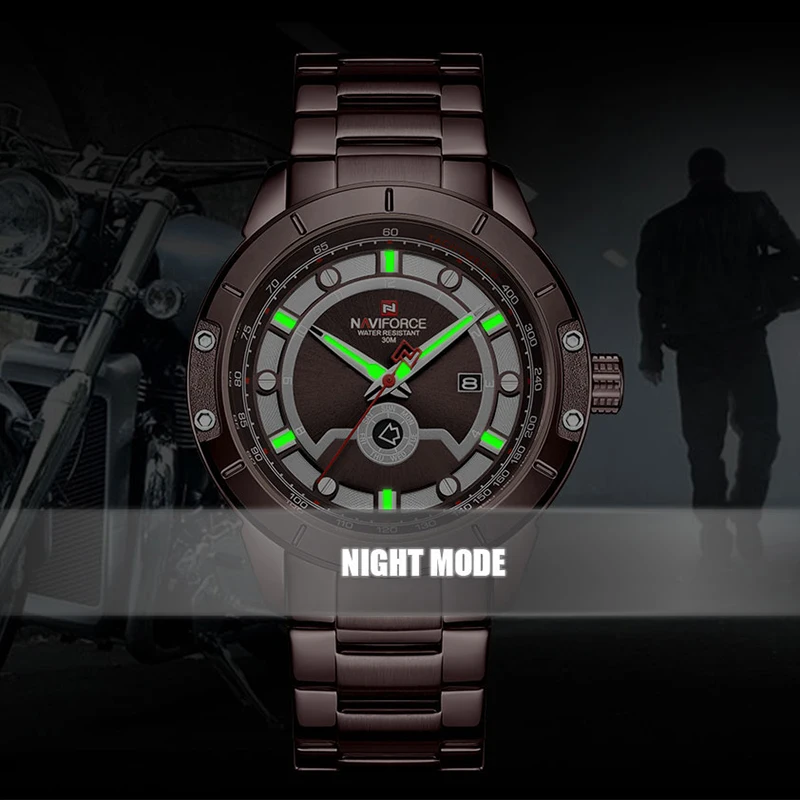 

Men Watches NAVIFORCE Top Brand Luxury Quartz Watch Mens Military Sports Fashion Chronograph Wristwatch Clock Relogio Masculino