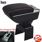 Подлокотник для Peugeot 307, универсальный автомобильный центральный подлокотник, аксессуары для модификации caja, двойной подъем с USB