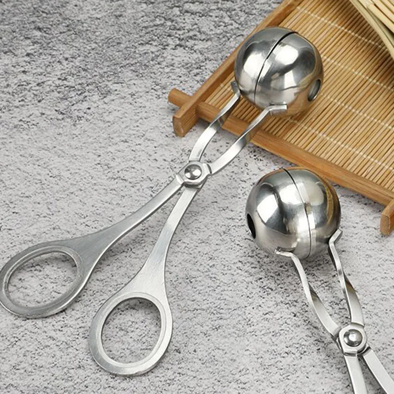 304 нержавеющая сталь мясо Дыня Шары антипригарные Щипцы Торт Pop ложка для