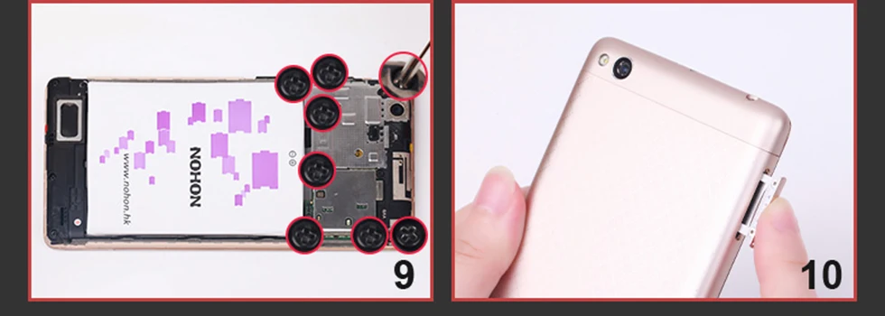 NOHON BM41 BM47 BN30 BN40 BN42 Батарея для Xiaomi Redmi 1 1S 2 3 3S 3X 4X 4A 4 Pro Prime телефон Замена Бесплатные инструменты