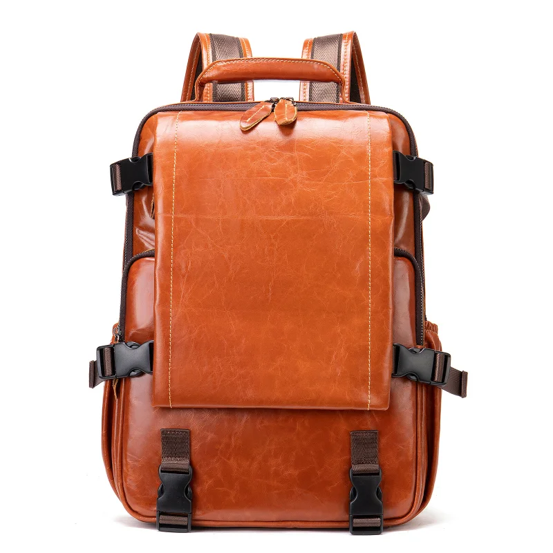 

Рюкзак мужской кожаный, 15 дюймов, с мягкой спинкой