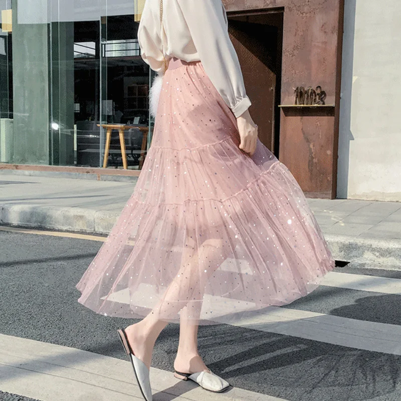 Юбка пачка с блестками в стиле бохо|Женские юбки| |