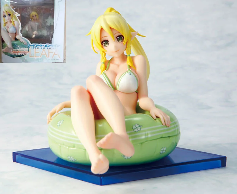 

NEW Hot Anime Chara-ani Sword Art Online ll Kirigaya Suguha 1/10 scale Leafa Bikini Girl Sexy PVC Action Figure Model Toys Gift