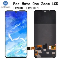 6 39 amoled for moto one zoom xt2010 xt12010 1 lcd screen display touch glass digitizer assembly lcd replacemet