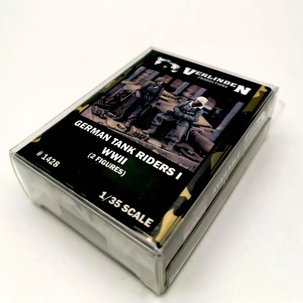 

VERLINDEN 1/35 Resin Kits WWII German Tank Riders I (2 Figures/Set) Box Packing