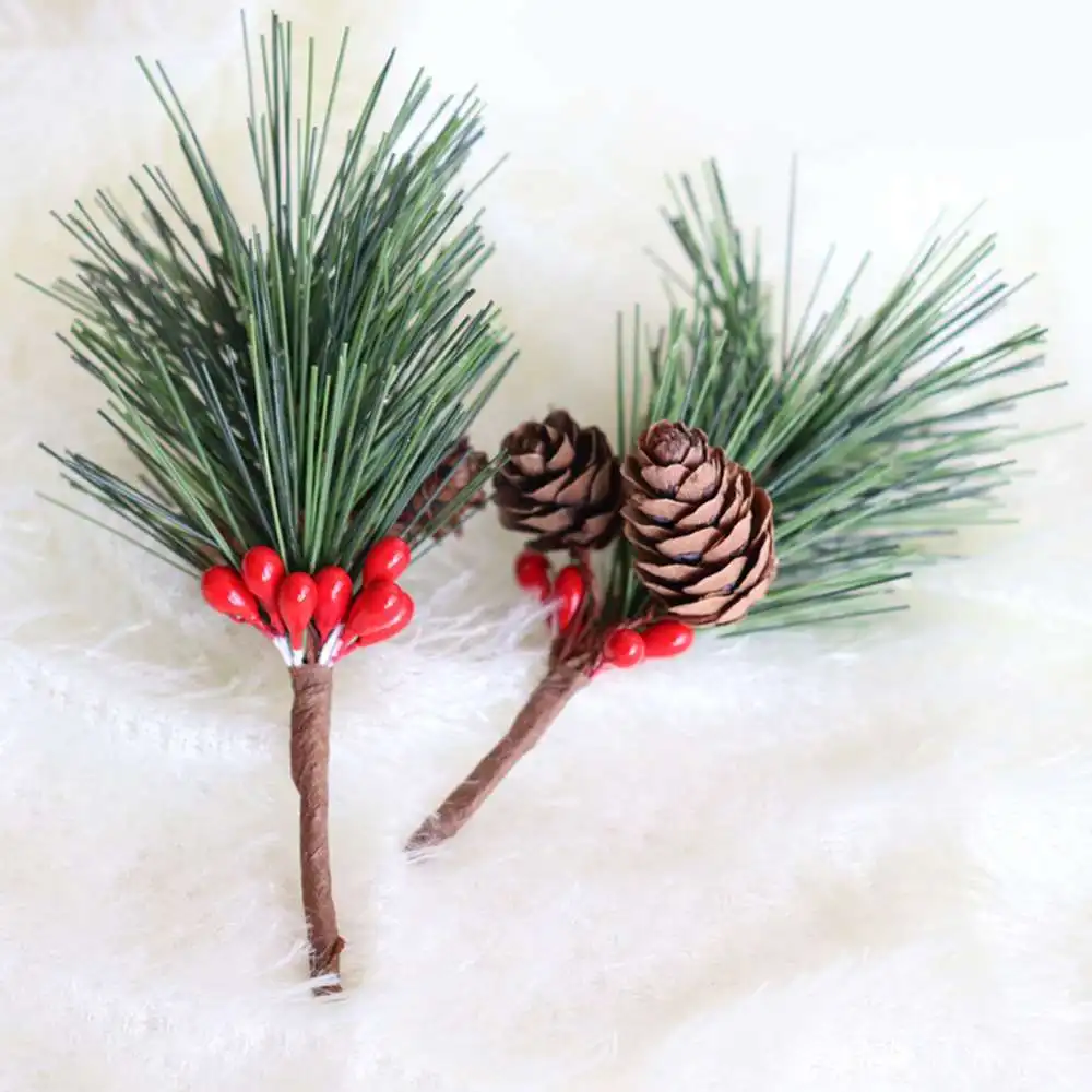 

Simulation Cedar Christmas Wreath Berry Ring Christmas Tree Accessories Simulation Pine Needles Home Decoration