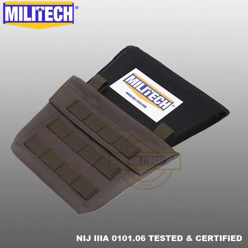 Баллистическая панель MILITECH Groin Aramid пуленепробиваемая пластина мягкая Броня NIJ IIIA