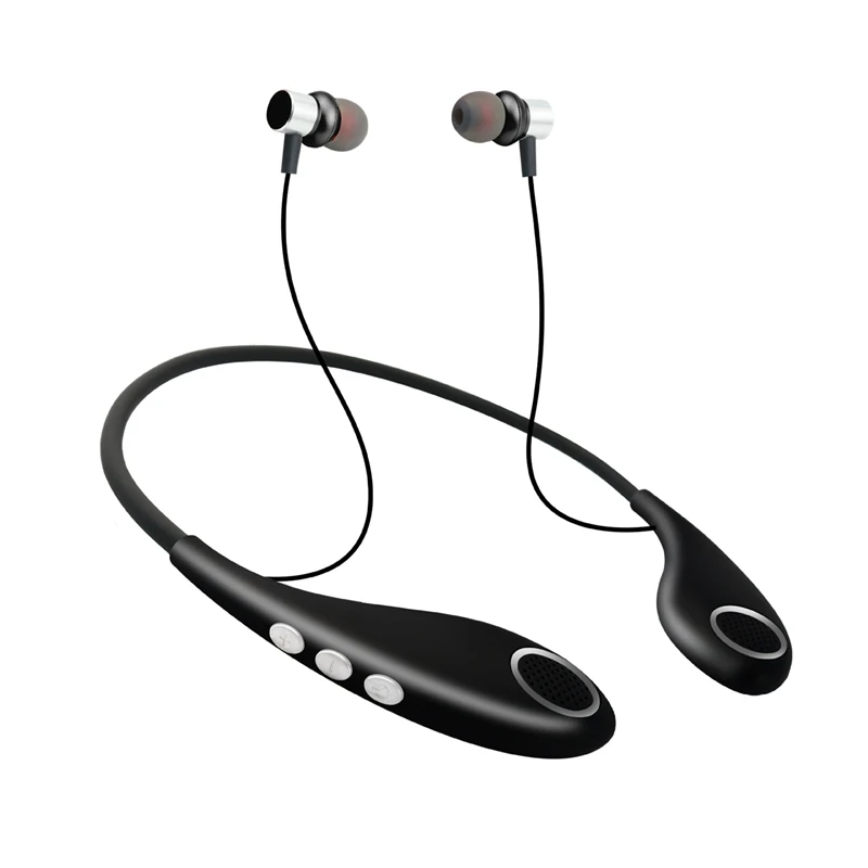 

Беспроводные Bluetooth-наушники с шейным ободом, ошейник с памятью, внешнее кольцо, небольшой динамик, наушники, воспроизведение карты памяти TF