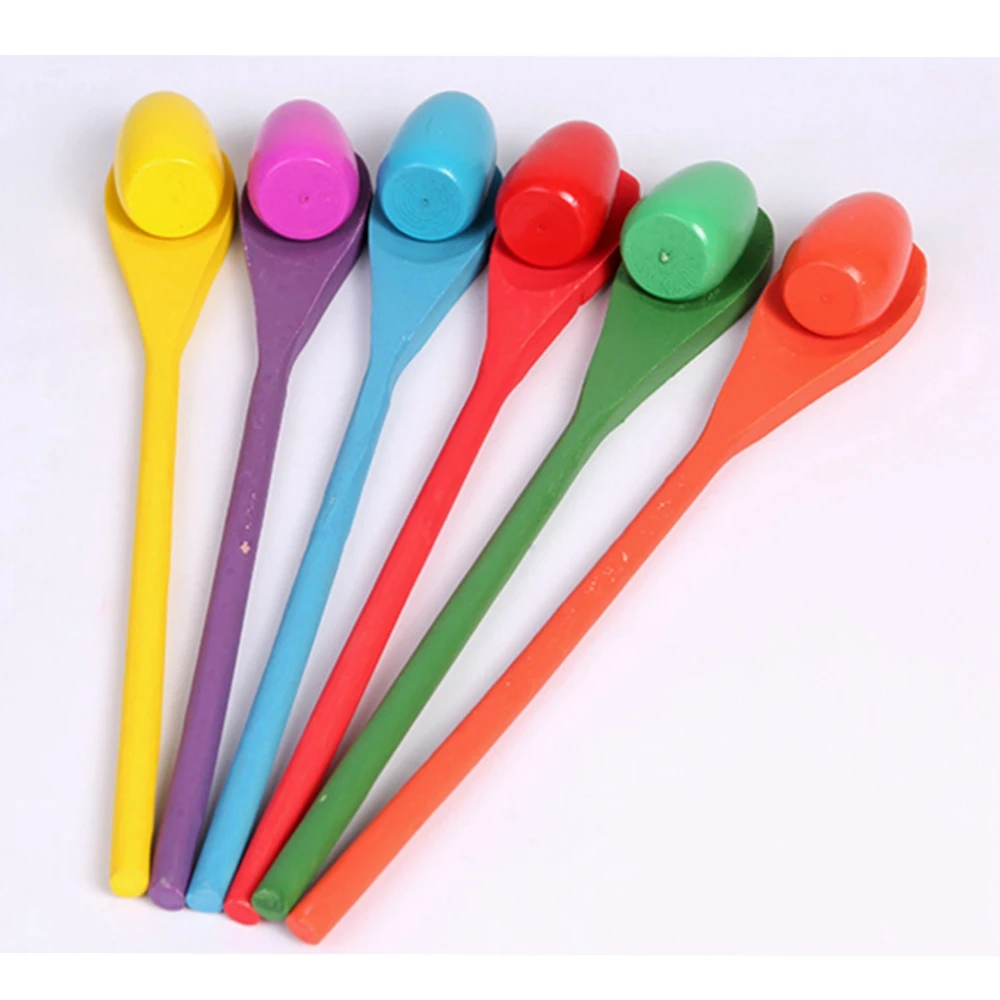 6 шт./компл. балансирующая ложка яйцо детский сад детская спортивная