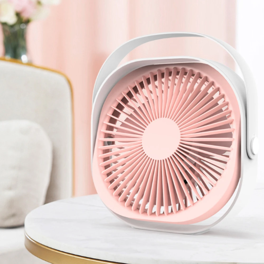 New 6 Inch USB Desktop Fashion Mini Charging Fan Handheld Portable 360 Rotation Adjustable Angle for Office Household Traveling | Дом и сад