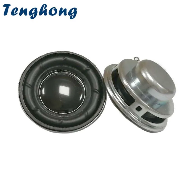 

Tenghong 2pcs 40MM 4 Ohm 3W Portable Audio Full Range Speakers 16 Core Pu Lace Full Frequency Partial Woofer Loudspeaker For DIY