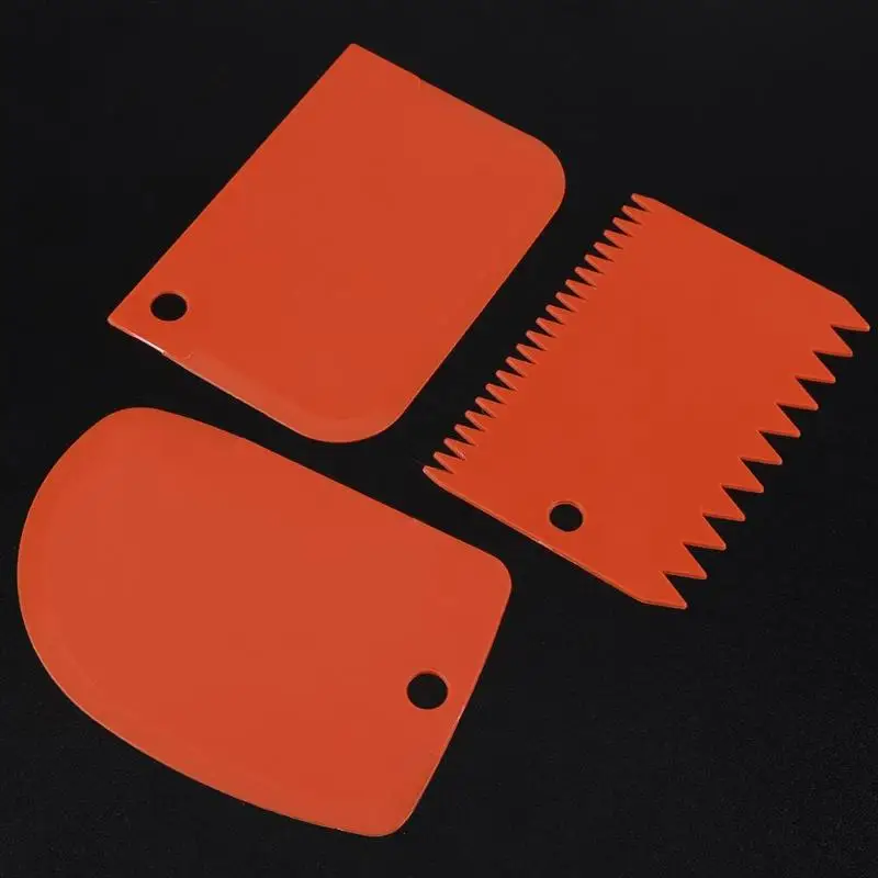 3 шт./компл. скребок для торта пластиковый теста мастики украшения инструмент