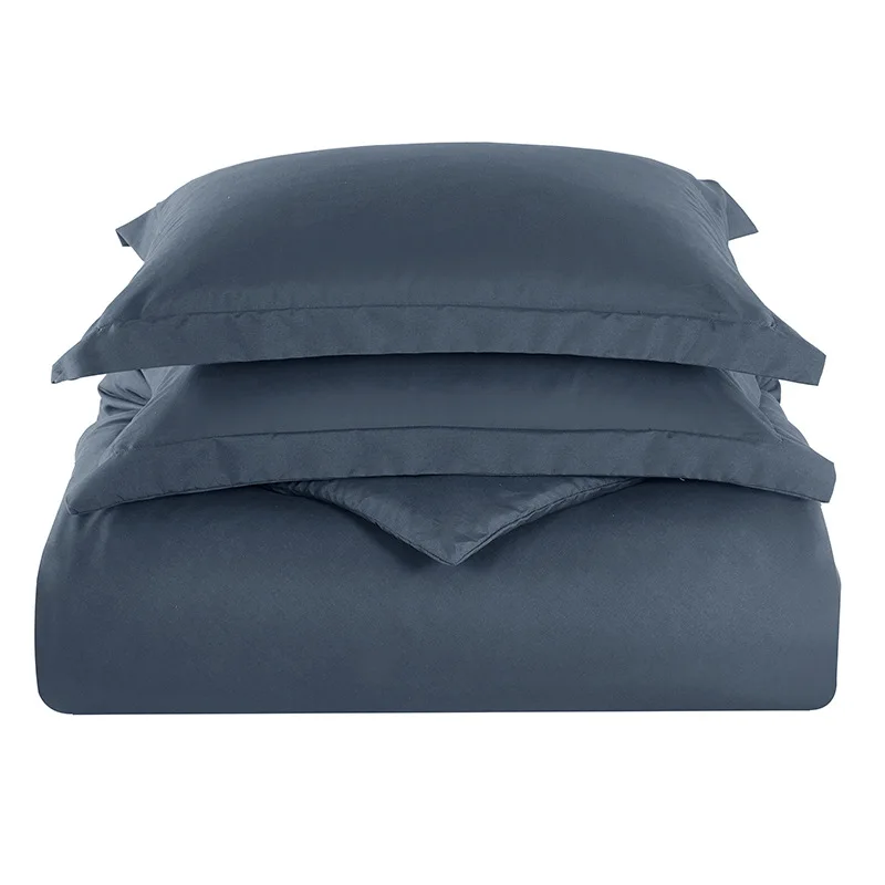 

New Simple Solid Color Home Textile Kit Plain Sanded Quilt Cover Three-Piece Hot Selling Bedding bedding set