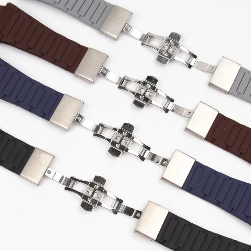 Ремешок для часов 23 х33 мм мягкий силиконовый резиновый ПУ ремешок Porsche