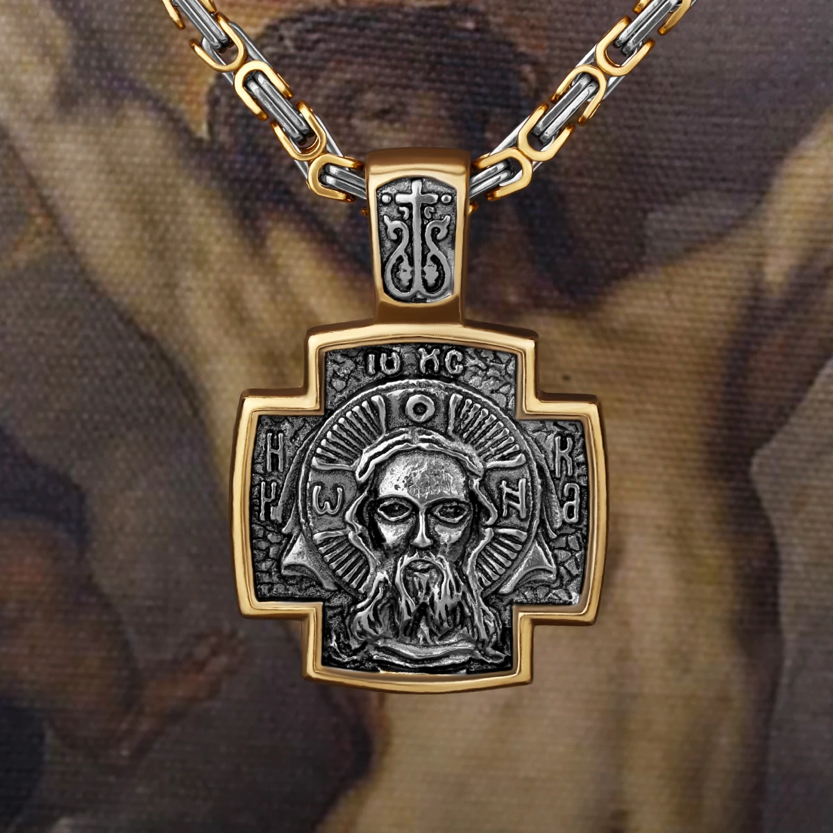 

[316L Stainless Steel] Christianity Jesus Savior Shepherd Religion Catholic Faith Unisex Pendant Necklace Accessories