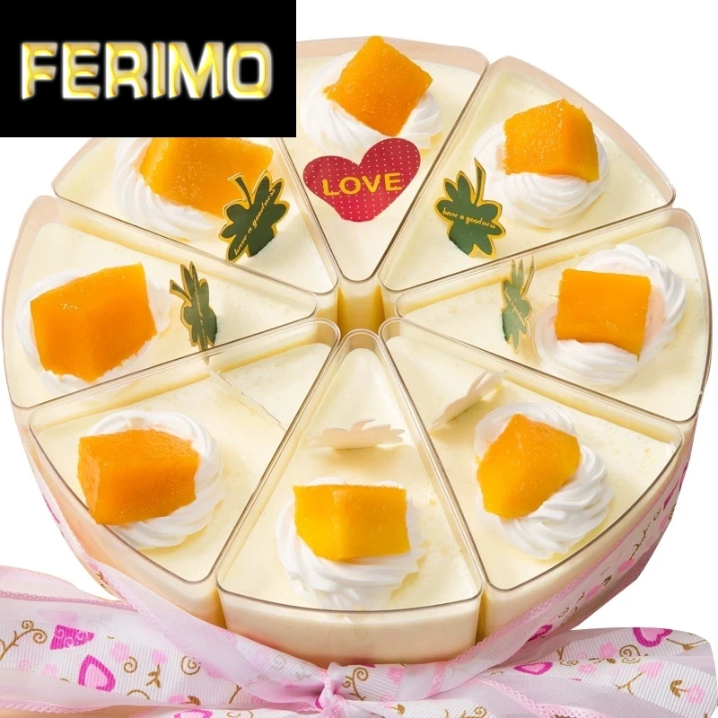 20 штук мусс чашки десерт одноразовые Пластик посуда дуги треугольная чашка