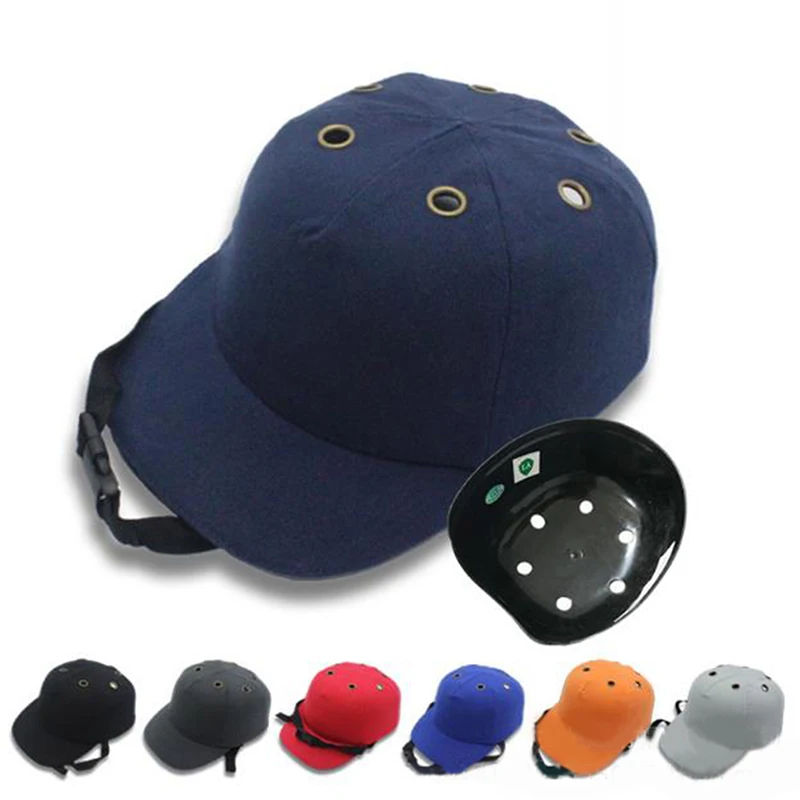 

Safety Cap Helmet Baseball Hat Style Hard Hat For Work Factory Head Protection Work Safety Summer 1Pcs