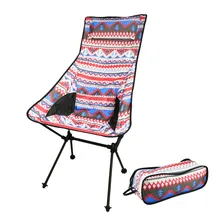 Outdoor Moon Chair Lightweight Fishing Camping BBQ Chairs Portable Folding Extended Hiking Seat Garden Ultralight|