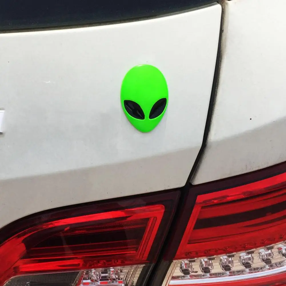 Металлический 3d наклейка с логотипом инопланетянина виниловый значок