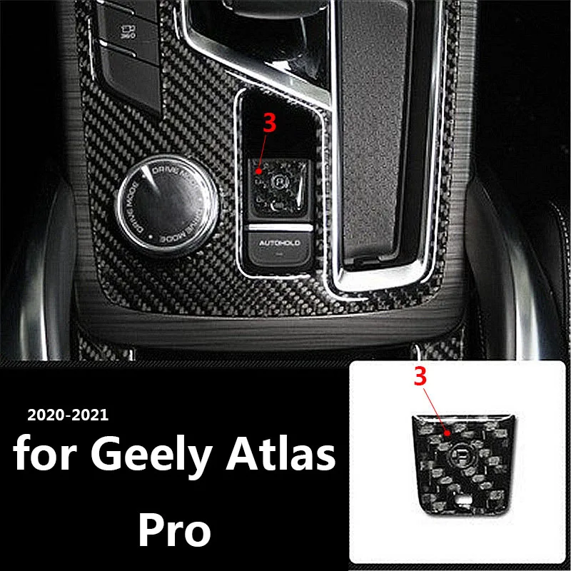 

for Geely Atlas Pro Emgrand Boyue pro Proton X70 Azkarra 2020 2021 Car interior decoration carbon fiber pattern patch DIY access
