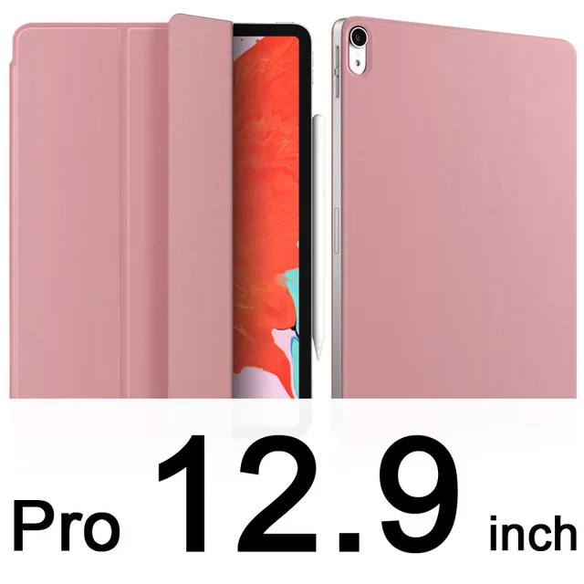 Pink for Pro12.9 Ультра тонкая магнитная смарт-чехол для Apple Ipad 2/3/4 с дисплеем Retina Дисплей кожаный чехол для Apple Ipad 2 Ipad 3 Ipad 4 - Цвет: Pink for Pro12.9