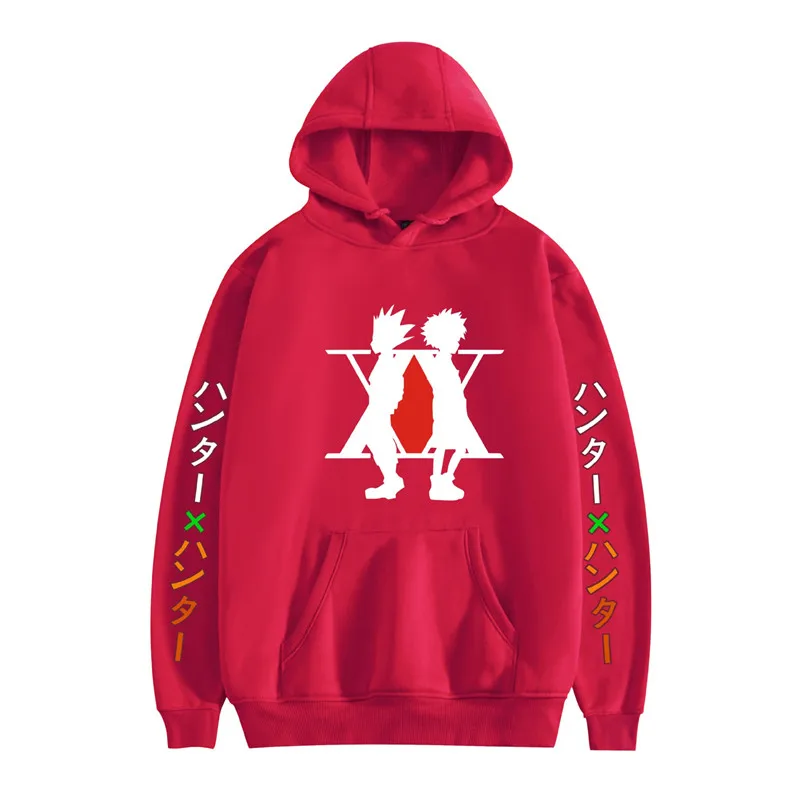 

Killua Sweatshirts Japanese Anime Hoodies Hunter X Hunter Women Pullovers Hoodies Zoldyck Hisoka 90s Hoody Tops Female Hoodie