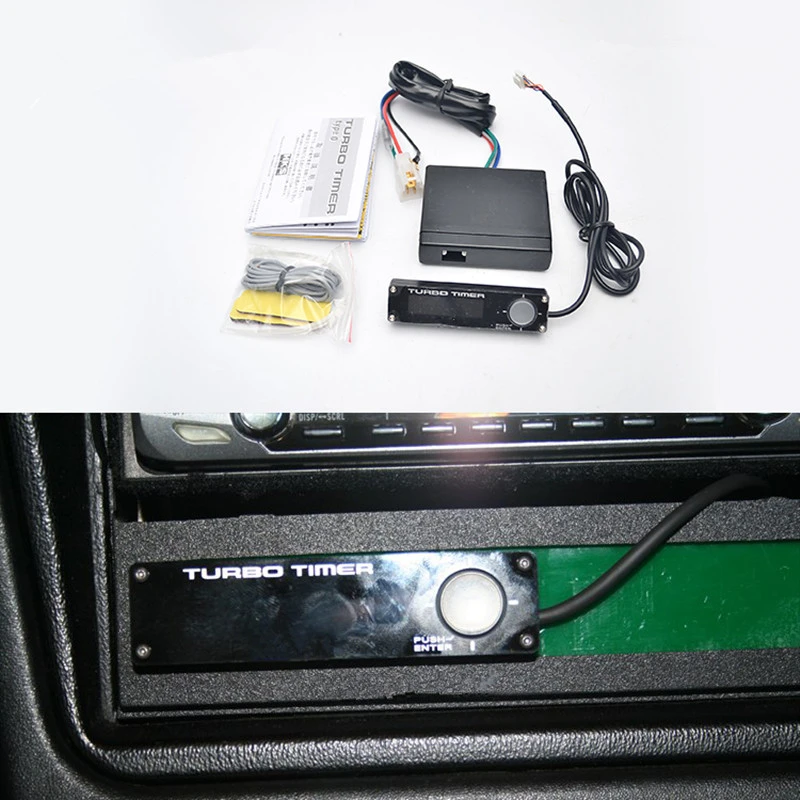 Автомобильный Черный Турбо таймер Тип 0 EVO STI WRX RX8 G35 универсальный/турбо