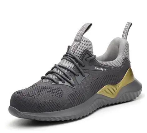 safety shoes 11 Дышащая защитная обувь со стальным носом для мужчин, легкие летние, не разбивающиеся, для пирсинга, для работы, тонкие сетчатые кроссовки для мужчин и wo мужчин - Цвет: safety shoes 11