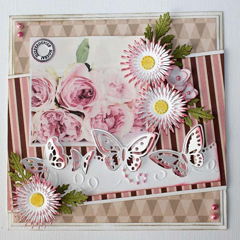 Подсолнух украшения металла резки трафарет для DIY Скрапбукинг/фотоальбом