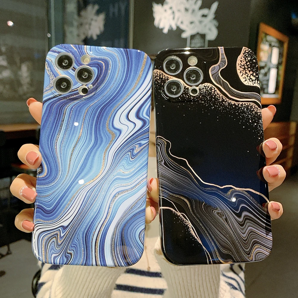 

Marble Pattern Phone Case for IPhone 13 12 11 Pro Max Soft Silicone Shockproof Cover for IPhone XR X XS Max 8 7 Plus Coque Funda