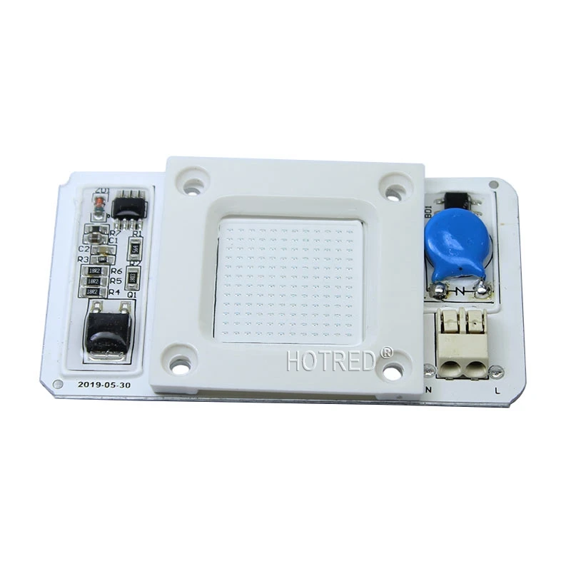 50 Вт Led COB УФ лампа чип 110 В/220 В 395nm 400nm DOB AC Ультрафиолетовый детектор металла кварцевый черный светильник бактерицидная дезинфекция