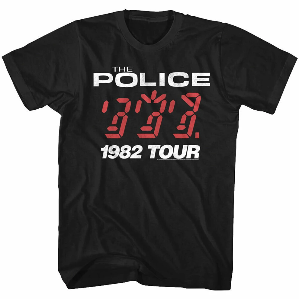 Sting & The Police Ghost In Machine Tour 1982 Мужская футболка рок группа концертная графическая
