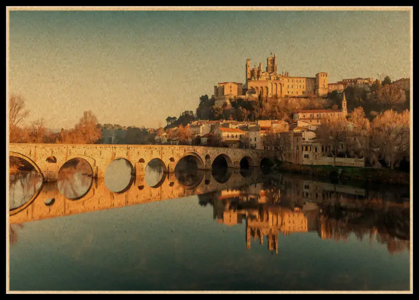 Лесной пасторальный пейзаж плакат национальный парк лес эстетический настенная